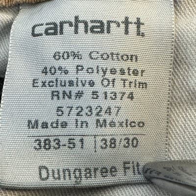 Carhartt Pants Mens 38x30 Brown Workwear Dungaree Fit Stained Distressed - Thumbnail 10