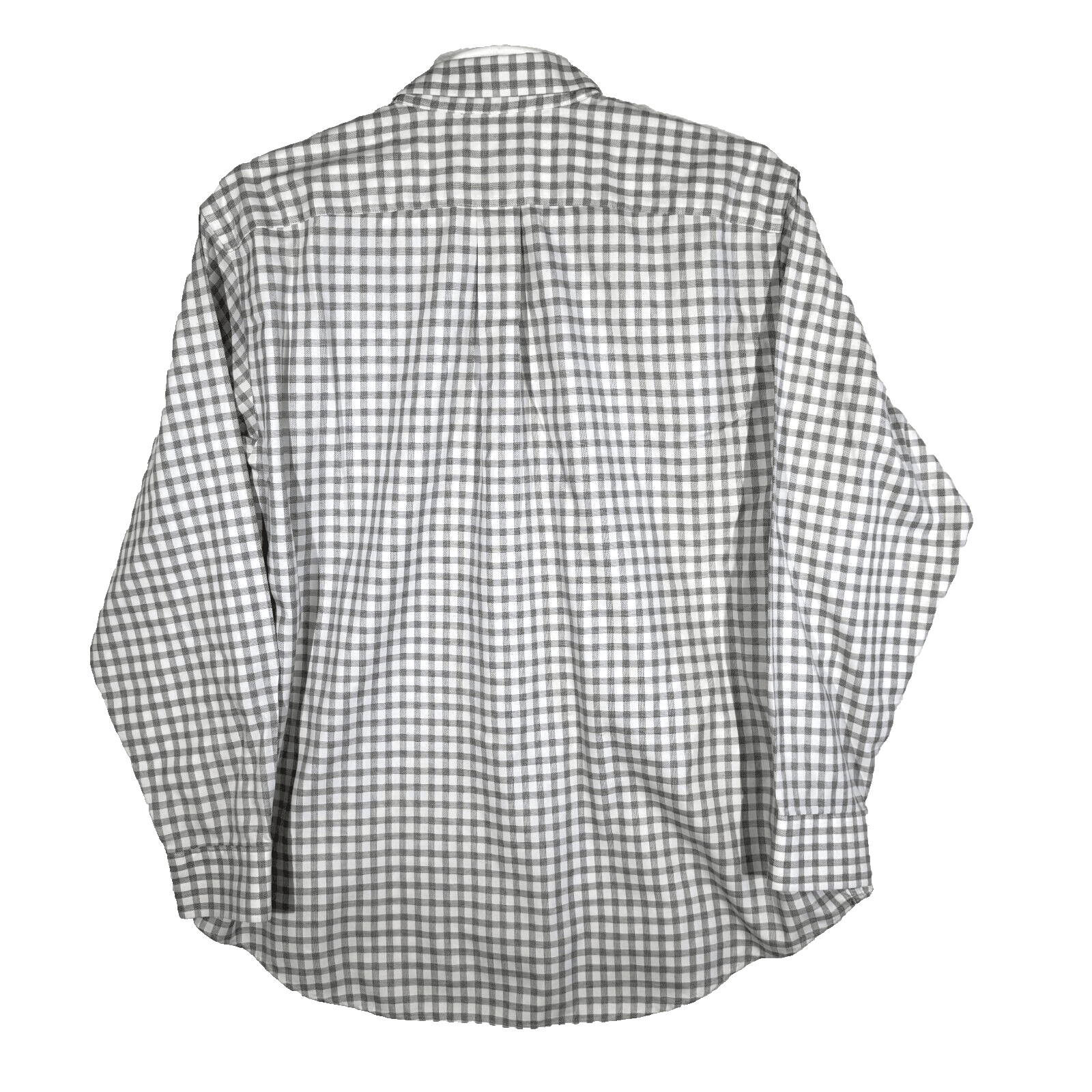 Gold Label Shirt Men XL Gray Check 100 % Cotton Non Iron Perfect Performance - Thumbnail 2
