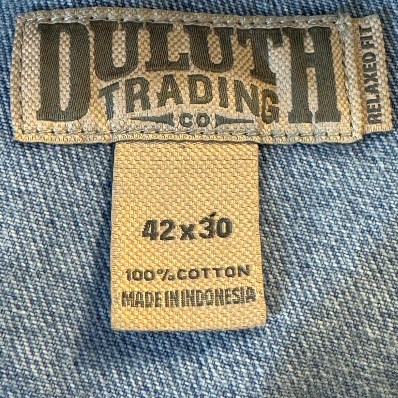 Duluth Trading Co Mens Jeans 42x30 Blue Denim Mid Rise Straight Leg - Thumbnail 13