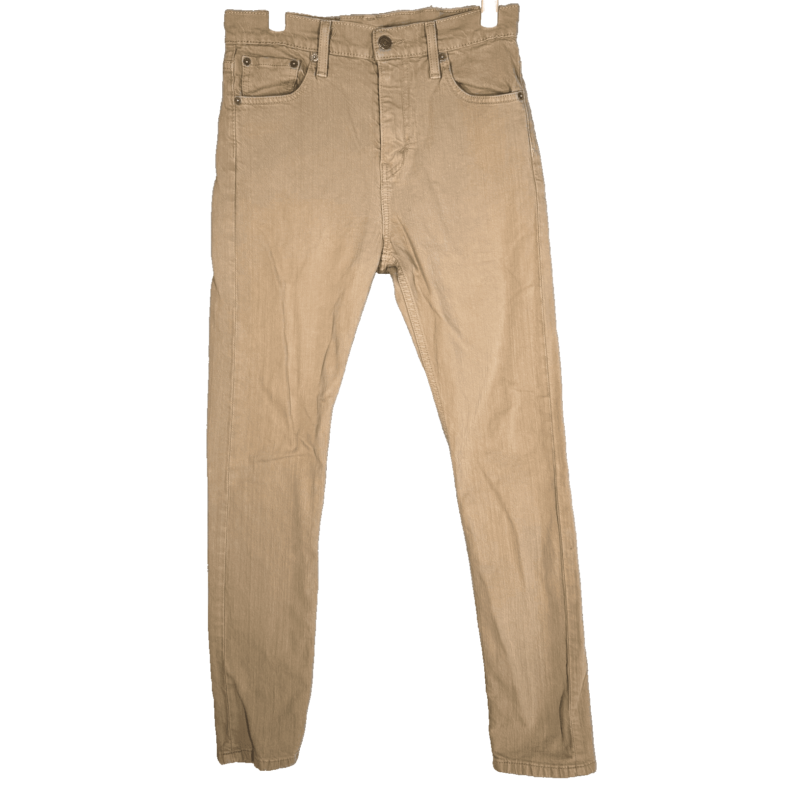 Levi's 510 Jeans Mens 30x32 Beige Skinny Fit Stretch Denim Pants Casual Style - Image 1