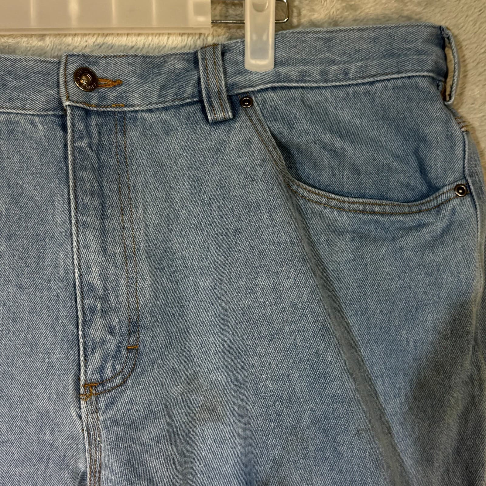 Duluth Trading Co Mens Jeans 42x30 Blue Denim Mid Rise Straight Leg - Thumbnail 4