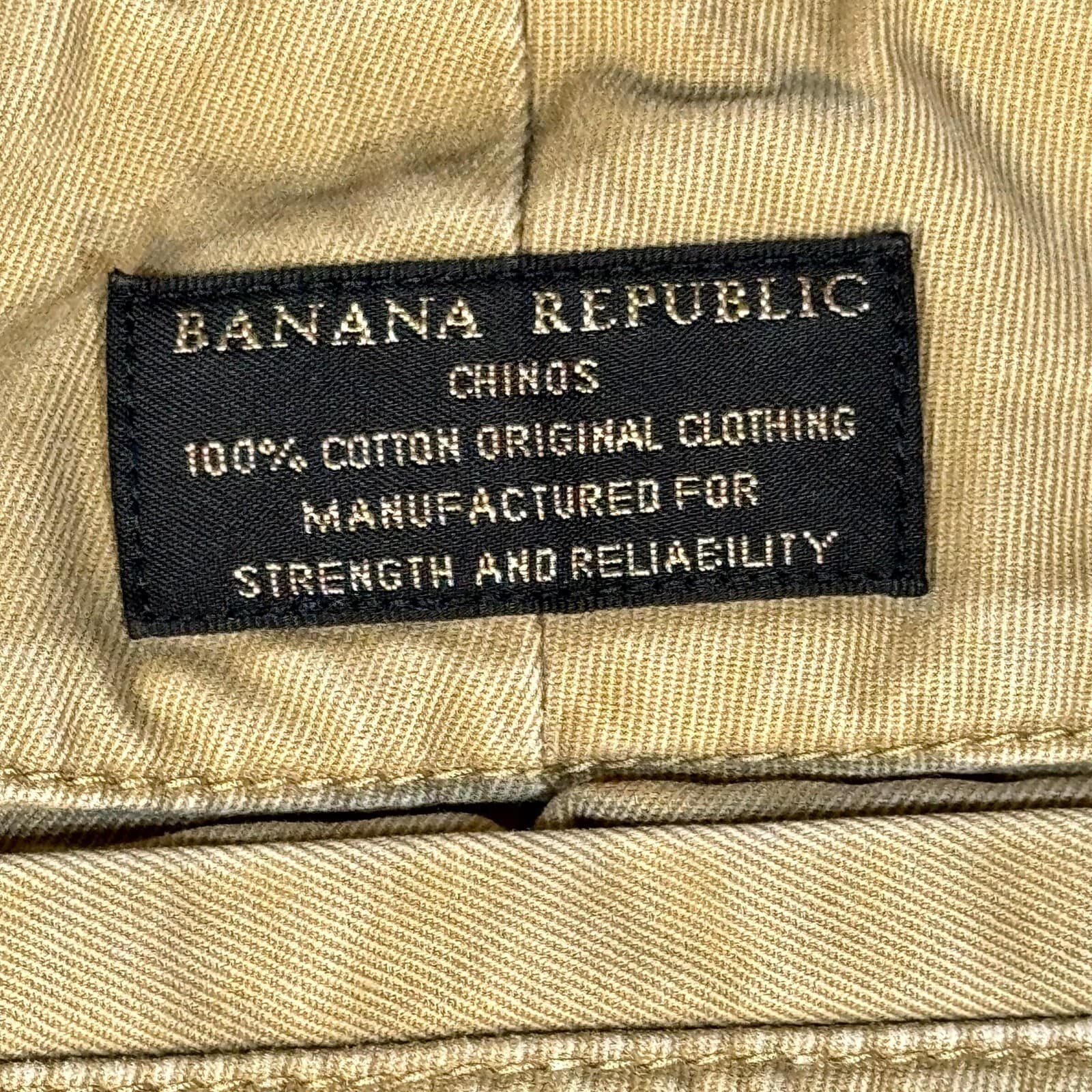 Banana Republic Mens Dawson Chino Pants 32/32 Beige 100% Cotton Mid-Rise - Thumbnail 4