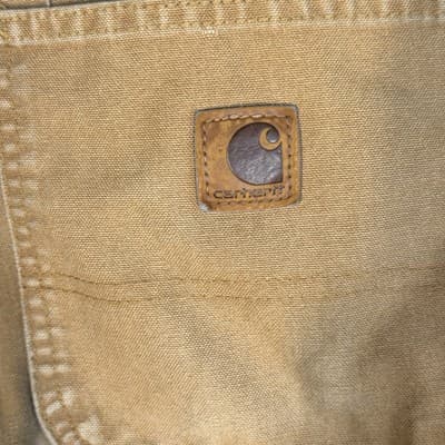 Carhartt Pants Mens 38x30 Brown Workwear Dungaree Fit Stained Distressed - Thumbnail 7