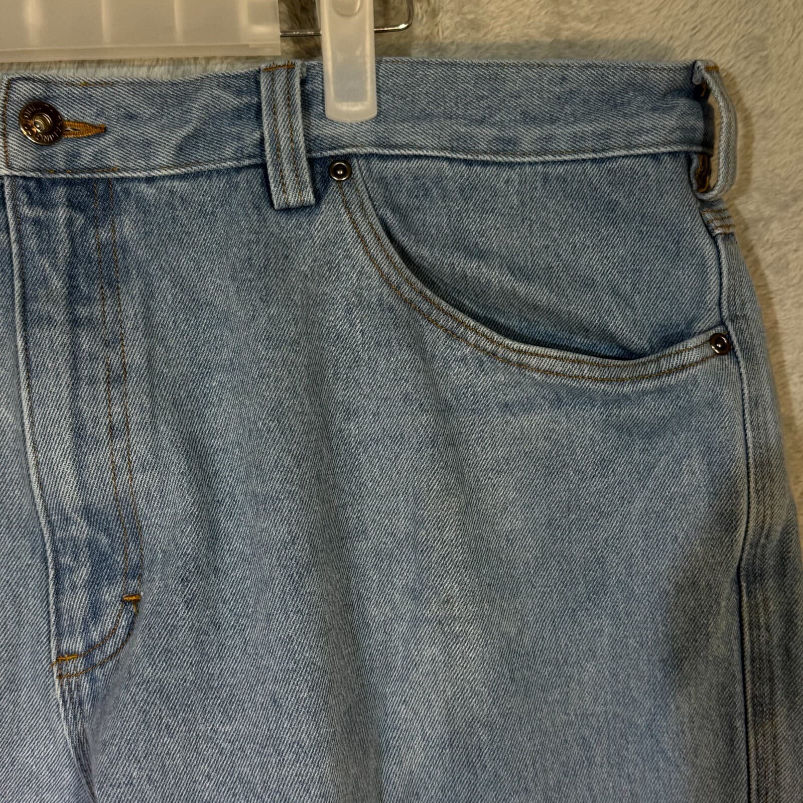 Duluth Trading Co Mens Jeans 42x30 Blue Denim Mid Rise Straight Leg - Thumbnail 4