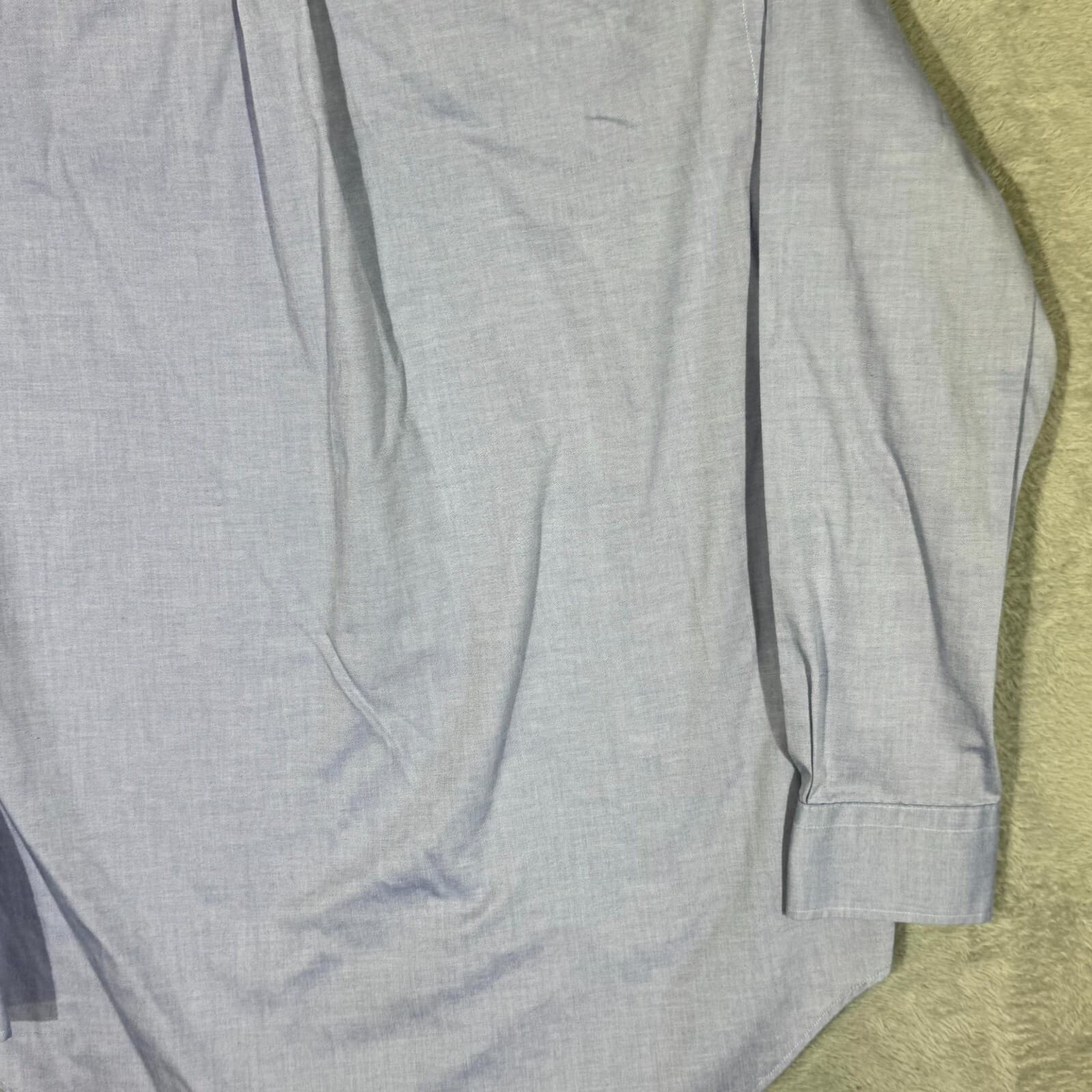 Lauren Ralph Lauren Dress Shirt Men 16 32/33 Blue Cotton Button Down - Thumbnail 10