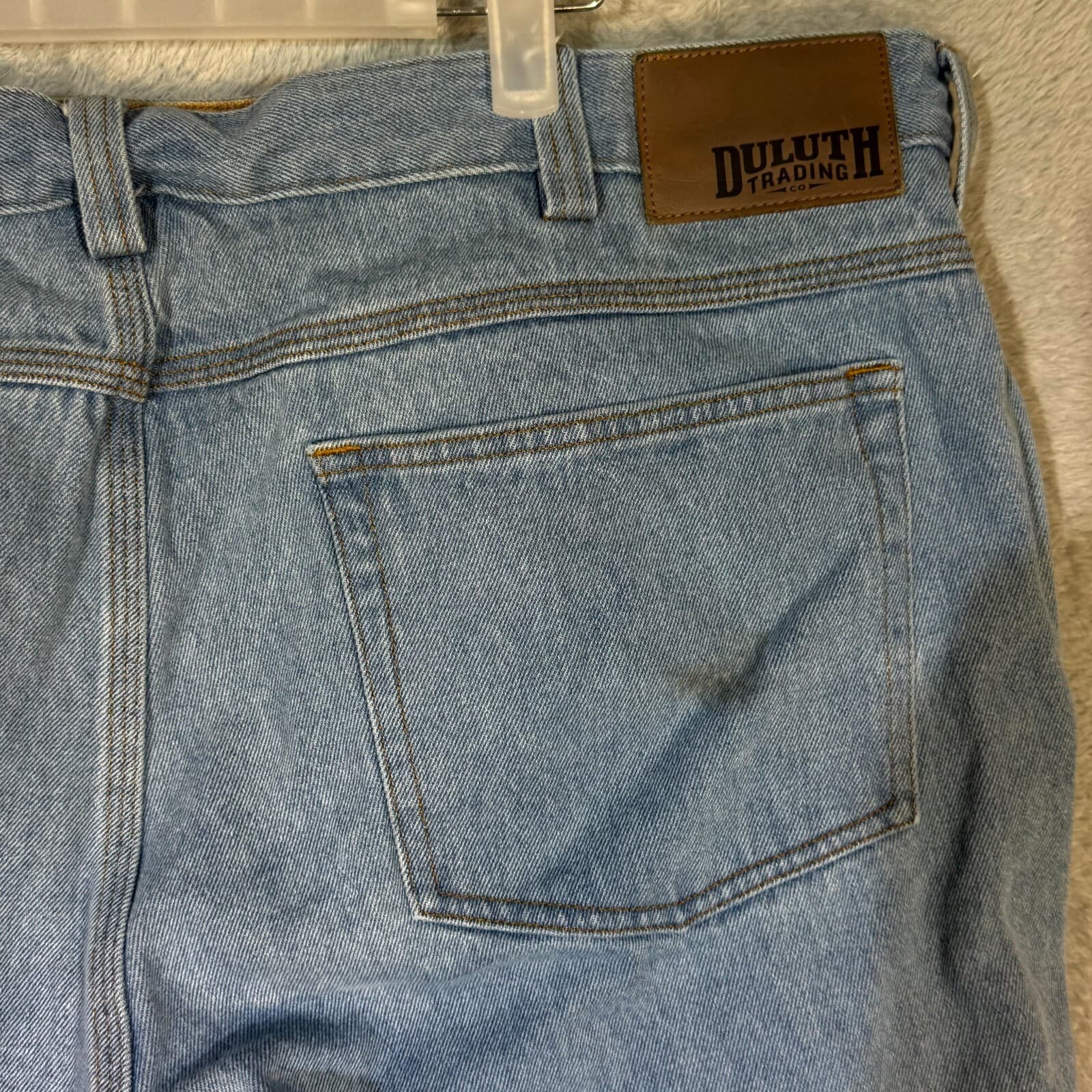 Duluth Trading Co Mens Jeans 42x30 Blue Denim Mid Rise Straight Leg - Thumbnail 7