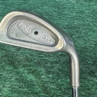 Vintage Ping Eye 2 4 Iron Mens RH JZ Steel Shaft Stainless Cavity Back Silver - Image 1