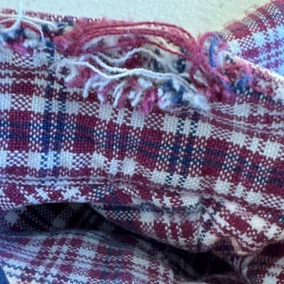 Ralph Lauren Shirt Mens XL Red Plaid Flannel Band Collar Long Sleeve Button Up - Thumbnail 14