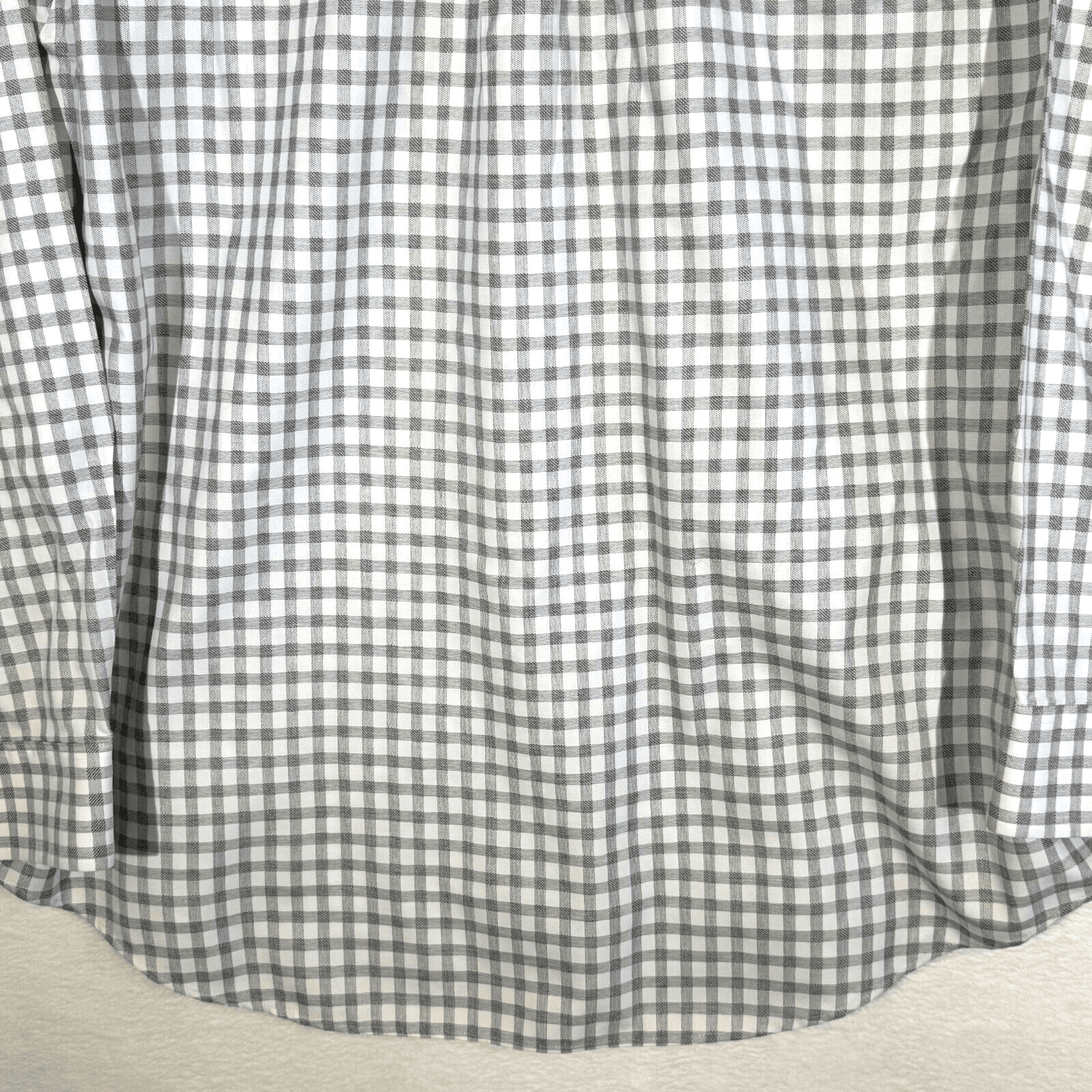 Gold Label Shirt Men XL Gray Check 100 % Cotton Non Iron Perfect Performance - Thumbnail 13