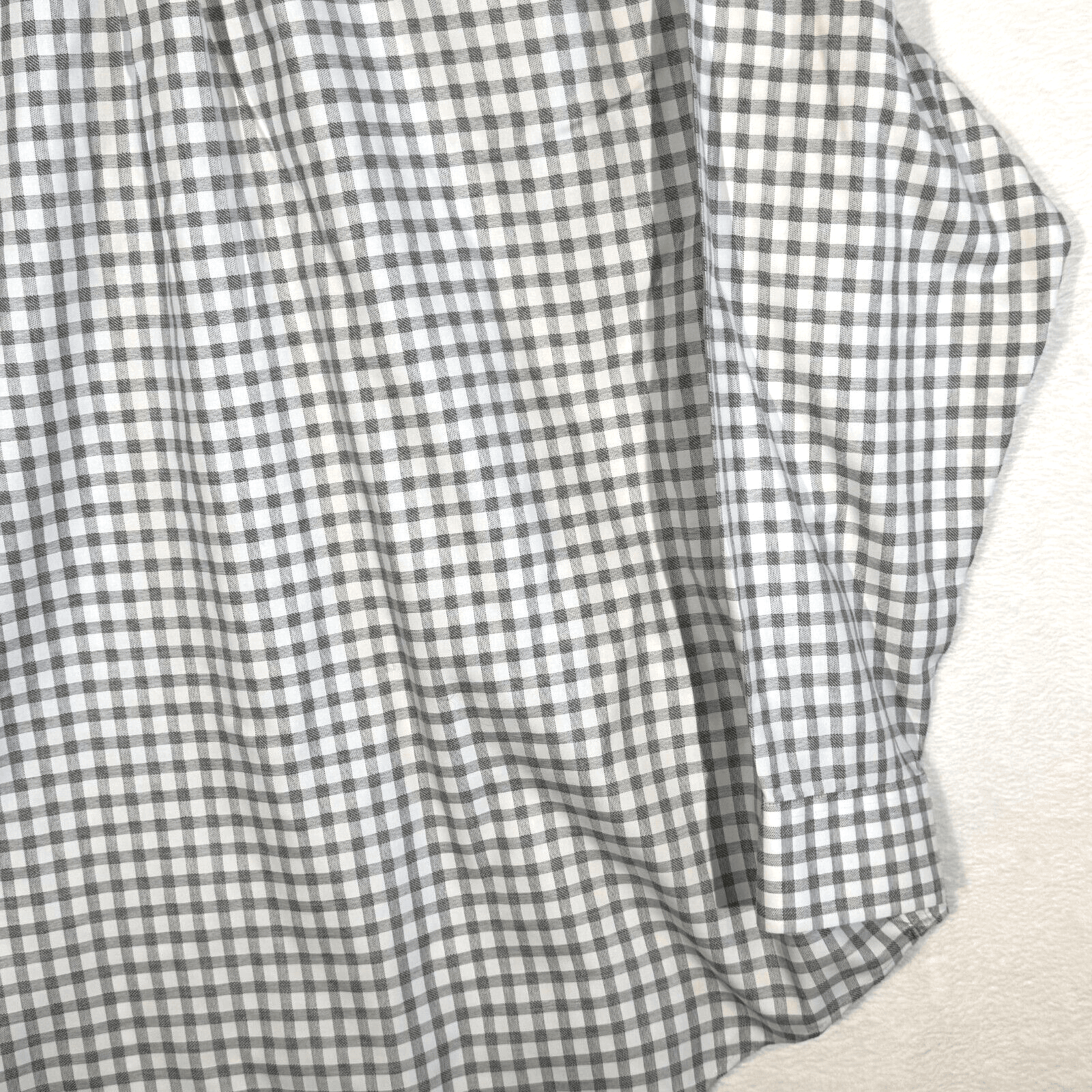 Gold Label Shirt Men XL Gray Check 100 % Cotton Non Iron Perfect Performance - Thumbnail 12