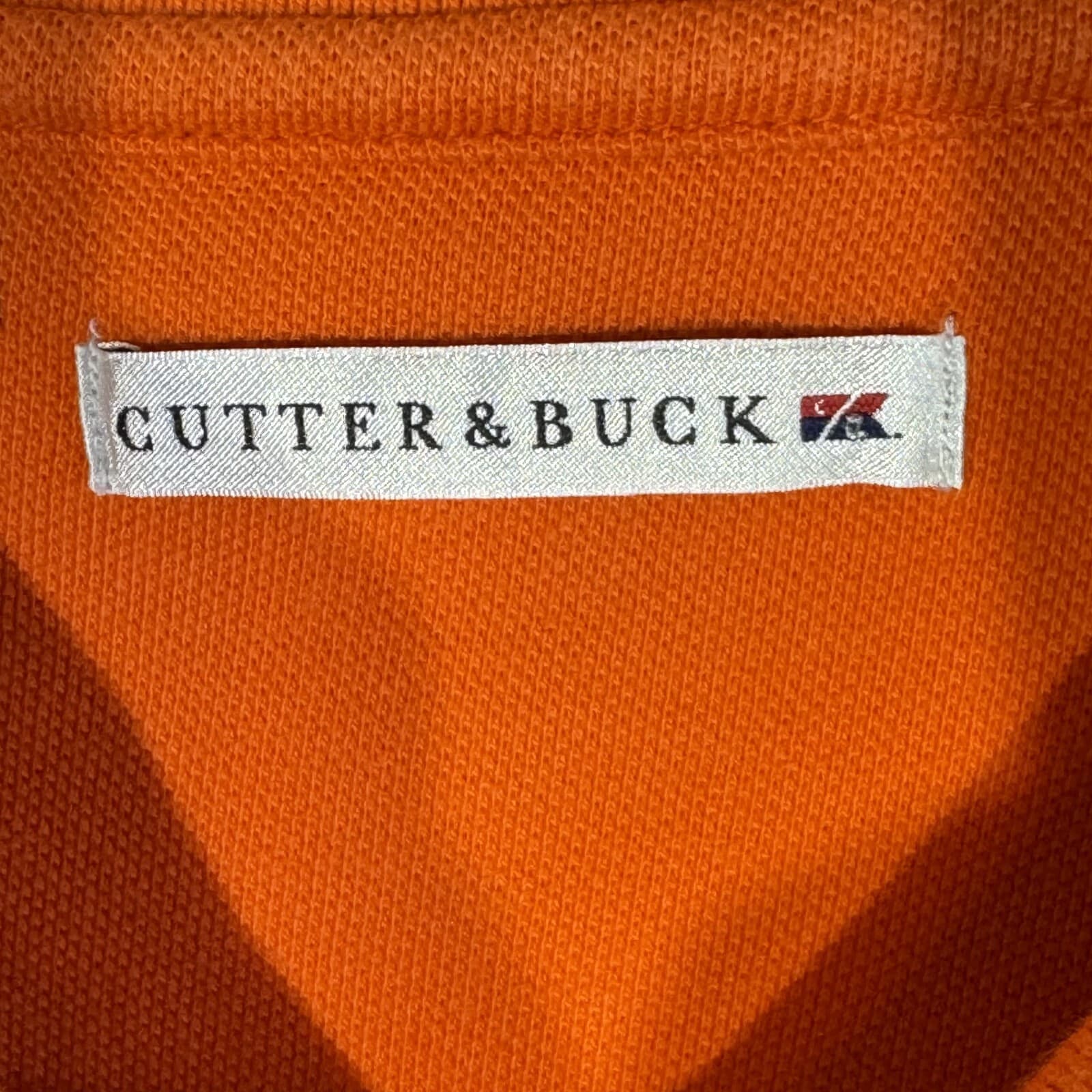 Cutter and Buck Polo Shirt Men L Orange Florida Gators 100 Percent Cotton Short - Thumbnail 10