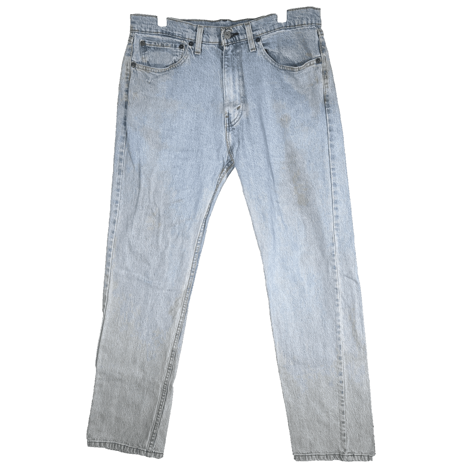 Vintage Levis 505 Jeans Mens 34x32 Light Wash Blue Straight Leg Faded Denim - Image 1