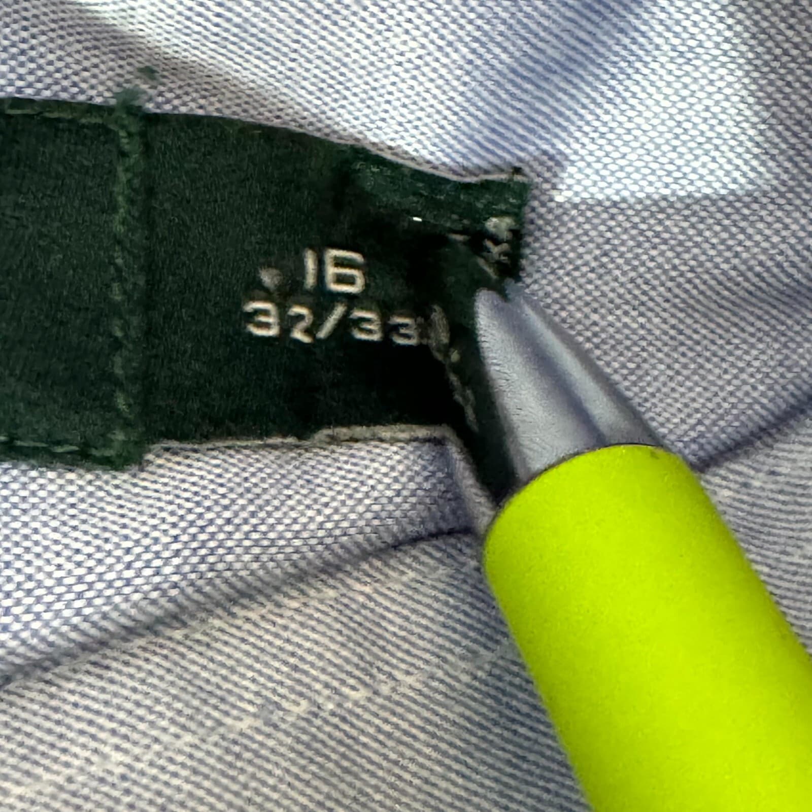 Lauren Ralph Lauren Dress Shirt Men 16 32/33 Blue Cotton Button Down - Thumbnail 13