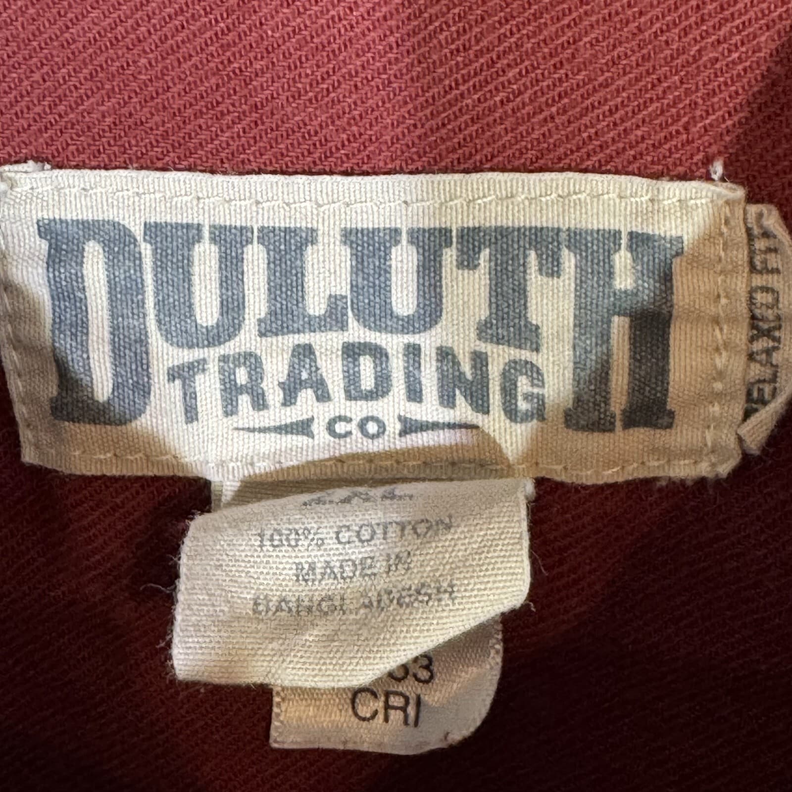 Duluth Trading Co Shirt Men 2XL Red 100 Percent Cotton Long Sleeve Workwear - Thumbnail 7