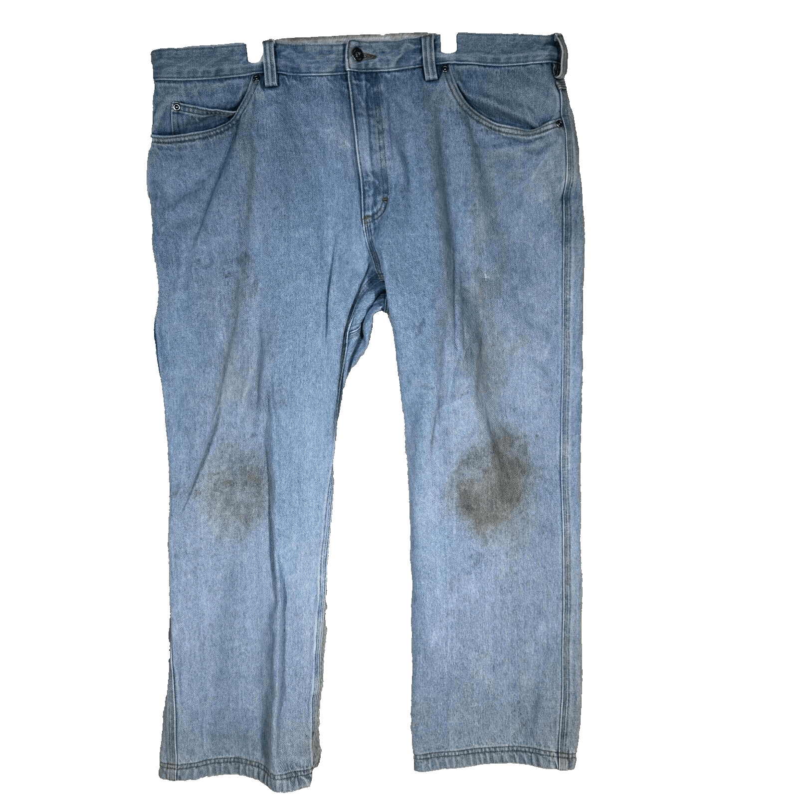 Duluth Trading Co Mens Jeans 42x30 Blue Denim Mid Rise Straight Leg - Image 1