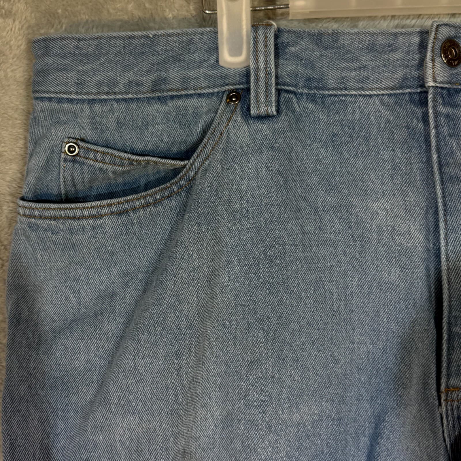 Duluth Trading Co Mens Jeans 42x30 Blue Denim Mid Rise Straight Leg - Thumbnail 3