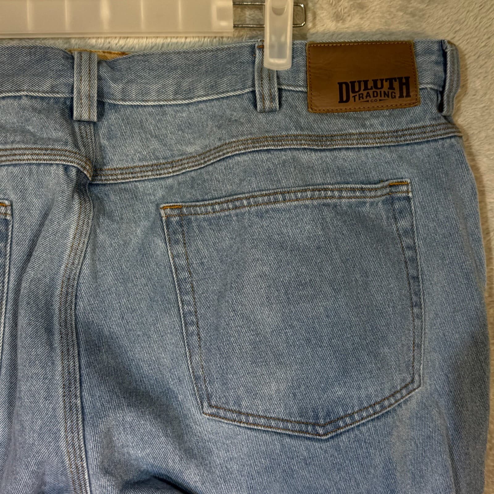 Duluth Trading Co Mens Jeans 42x30 Blue Denim Mid Rise Straight Leg - Thumbnail 9