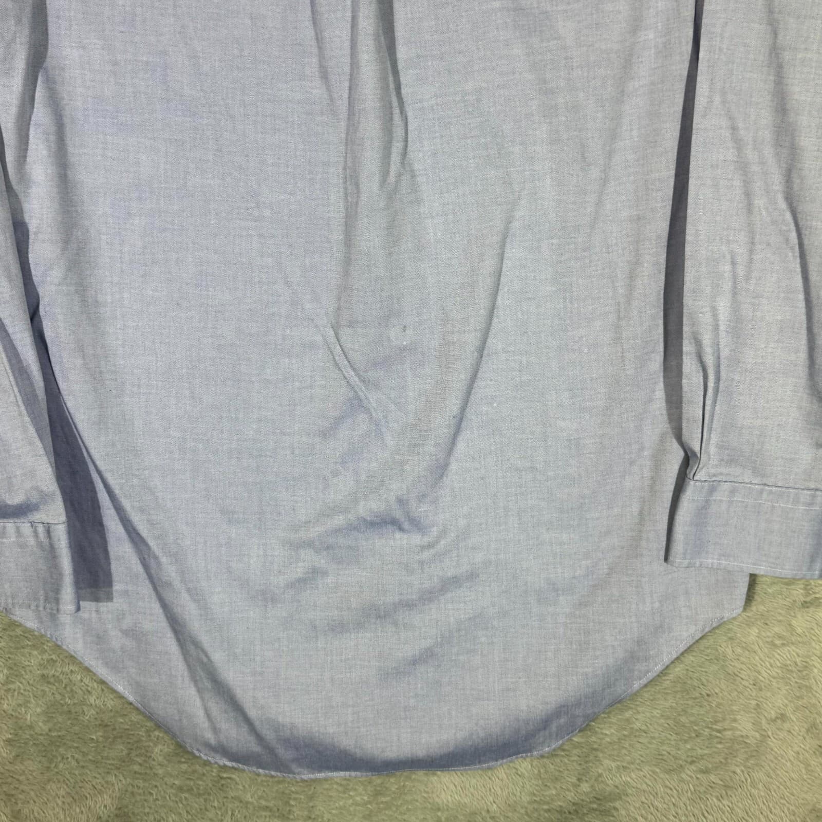 Lauren Ralph Lauren Dress Shirt Men 16 32/33 Blue Cotton Button Down - Thumbnail 11