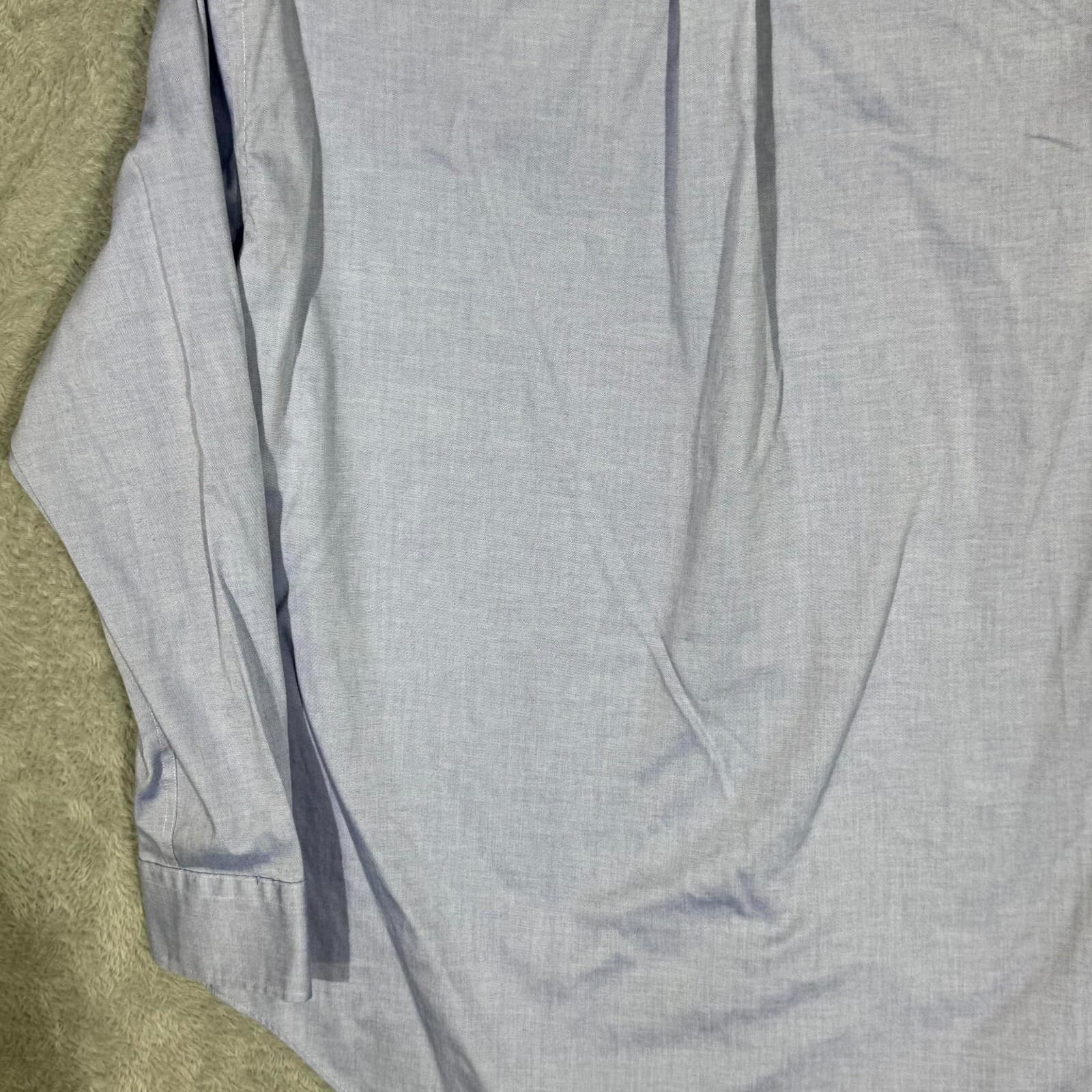 Lauren Ralph Lauren Dress Shirt Men 16 32/33 Blue Cotton Button Down - Thumbnail 8