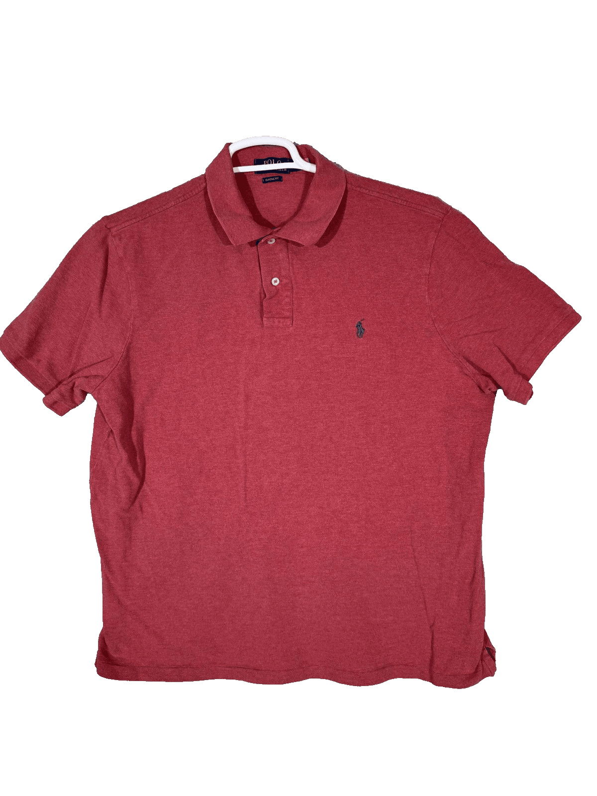 Polo Ralph Lauren Polo Shirt Mens XL Red Classic Fit Pony Logo Short Sleeve - Image 1