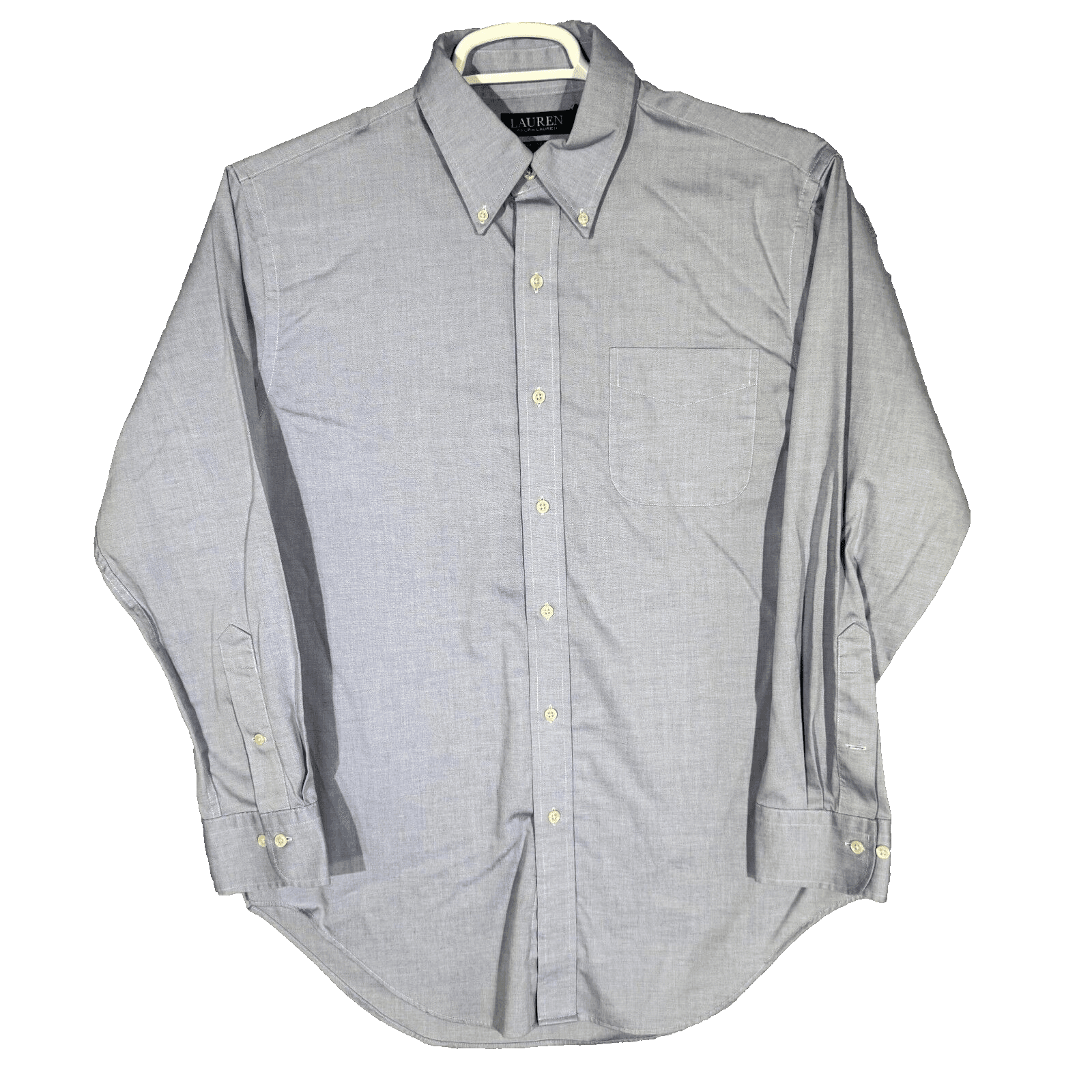 Lauren Ralph Lauren Dress Shirt Men 16 32/33 Blue Cotton Button Down - Image 1