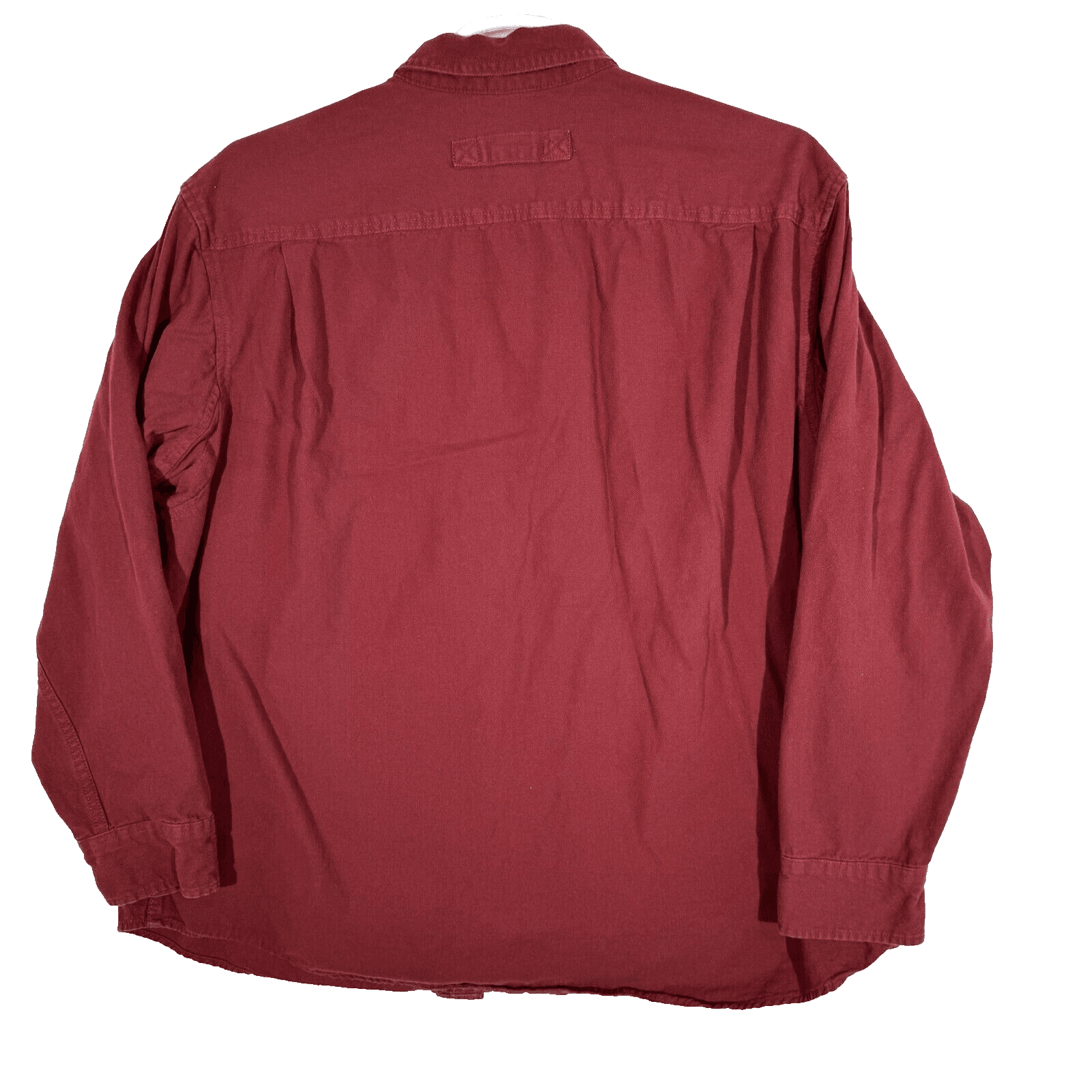 Duluth Trading Co Shirt Men 2XL Red 100 Percent Cotton Long Sleeve Workwear - Thumbnail 2