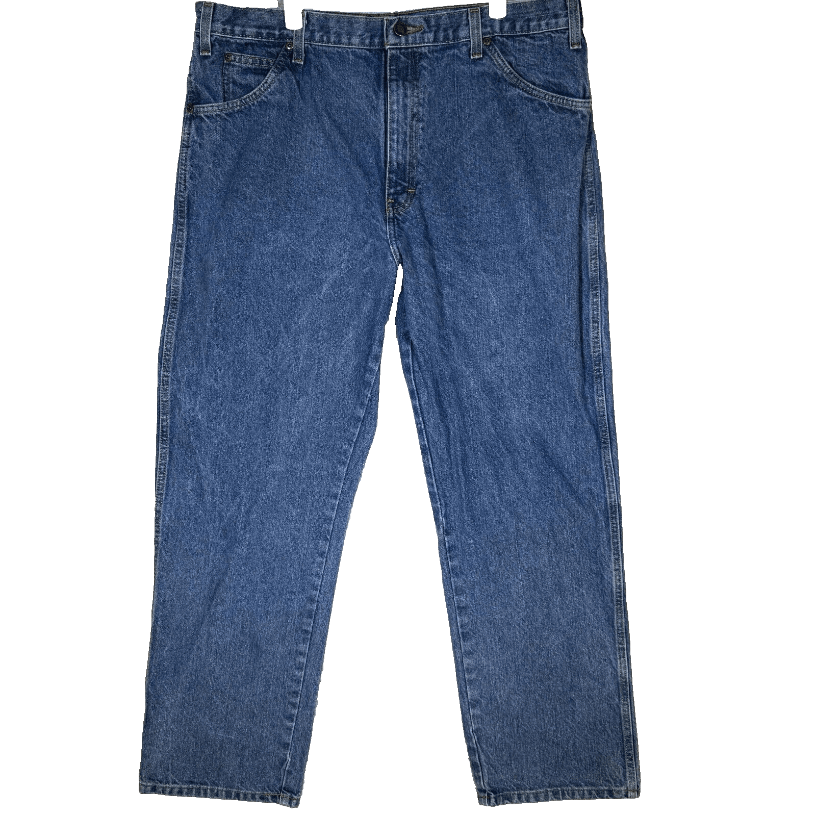 Dickies Jeans Mens 38x32 Regular Fit Straight Leg Blue Denim 5 Pocket - Image 1