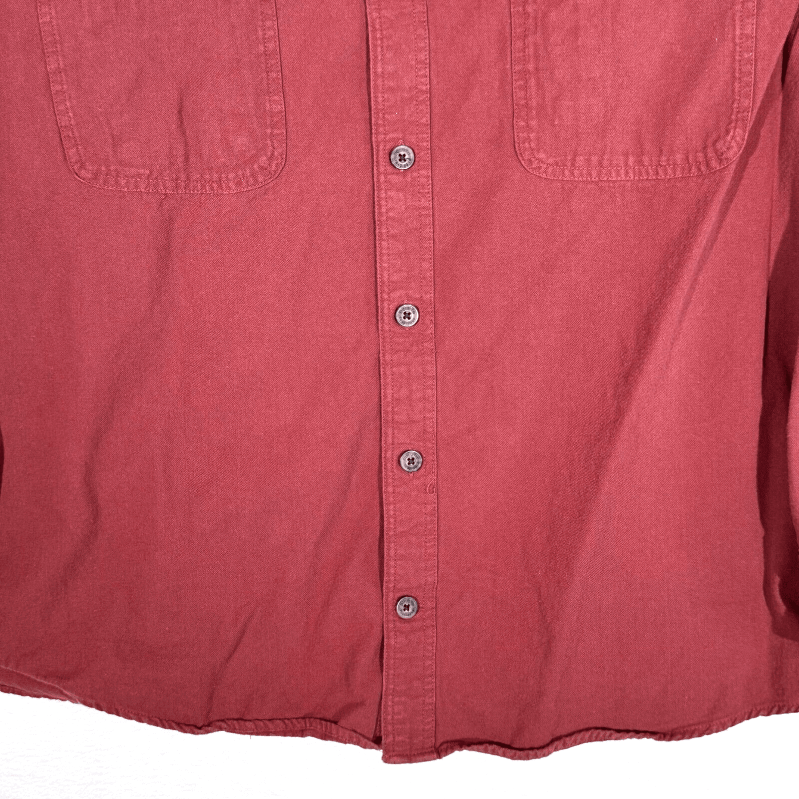 Duluth Trading Co Shirt Men 2XL Red 100 Percent Cotton Long Sleeve Workwear - Thumbnail 6