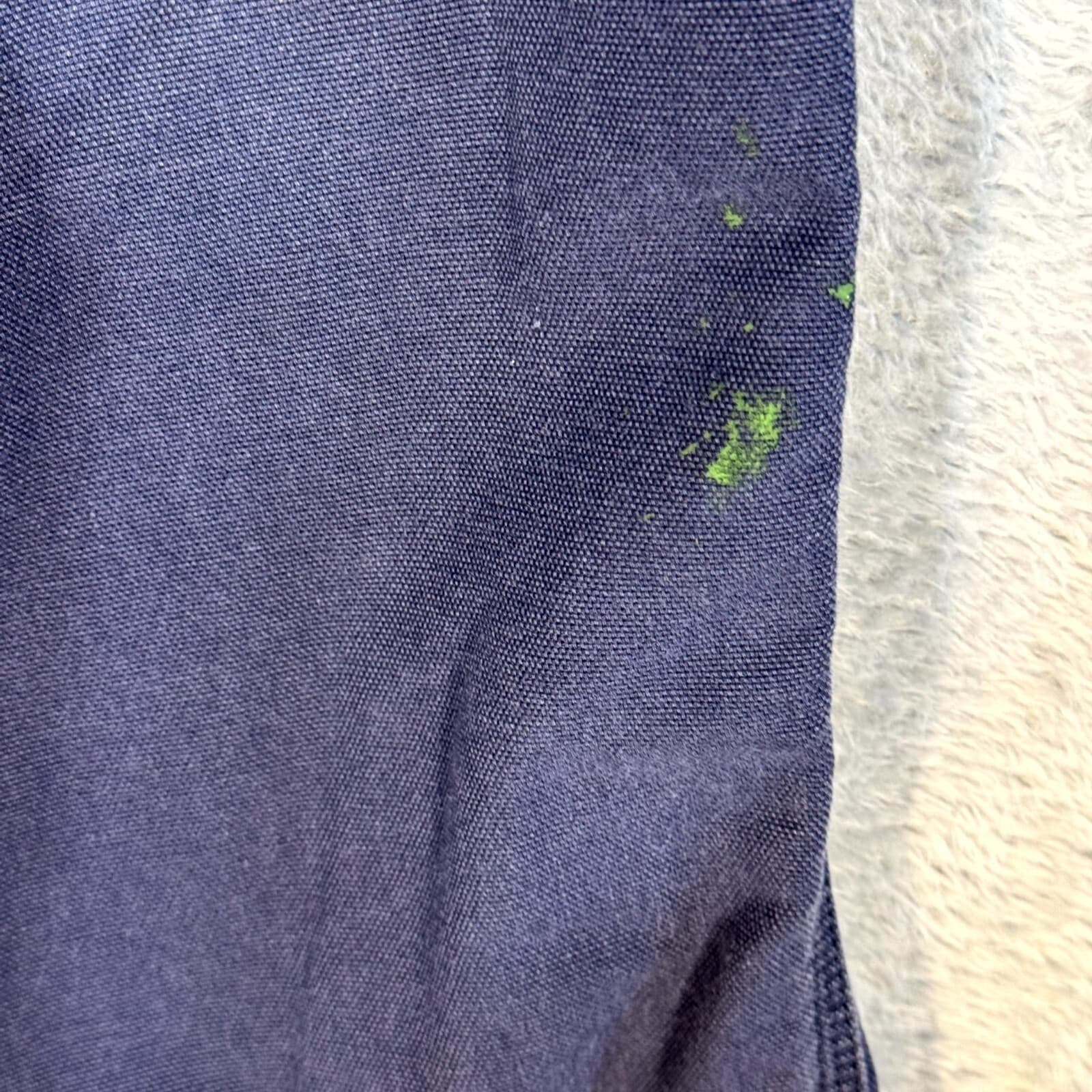 Carhartt Carpenter Pants 34x28 Navy Dungaree Fit Work Utility Mens - Thumbnail 3