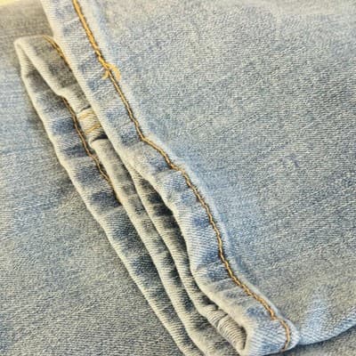 Levis 541 Jeans Mens 36x29 (36x30) Blue Light Wash Athletic Taper Stretch Denim - Thumbnail 9