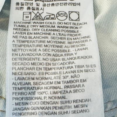 Levis 541 Jeans Mens 36x29 (36x30) Blue Light Wash Athletic Taper Stretch Denim - Thumbnail 7