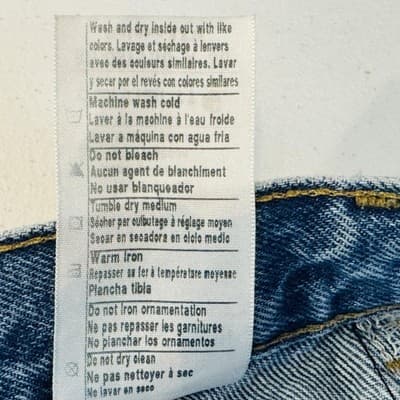 Vintage Carhartt B17 DST Jeans Mens 48x30 (50x30) Blue Relaxed Tapered Denim - Thumbnail 6