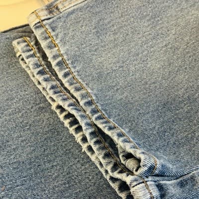 Levis 550 Jeans Mens 43x31 (44x32) Blue Medium Wash Relaxed Tapered Denim - Thumbnail 9