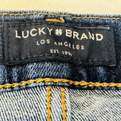 Lucky Brand 410 Jeans Mens 36x30 Blue Medium Wash Athletic Slim Stretch Denim - Thumbnail 9