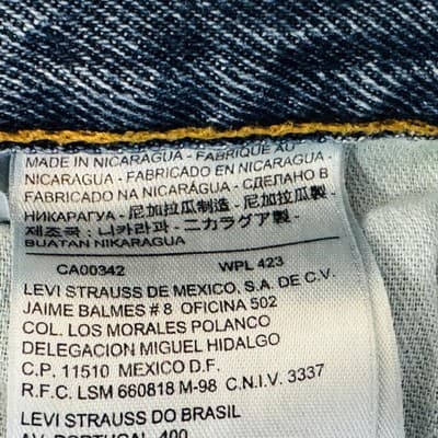 Levis 550 Jeans Mens 43x31 (44x32) Blue Medium Wash Relaxed Tapered Denim - Thumbnail 5