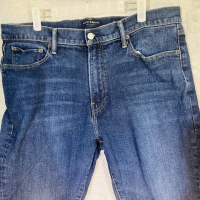Lucky Brand 410 Jeans Mens 36x30 Blue Medium Wash Athletic Slim Stretch Denim - Thumbnail 3