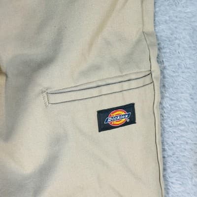 Dickies Pants Mens 30x32 Beige Regular Straight Khaki Workwear WP870DS Casual - Thumbnail 3