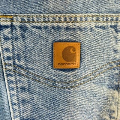 Vintage Carhartt B17 DST Jeans Mens 48x30 (50x30) Blue Relaxed Tapered Denim - Thumbnail 3