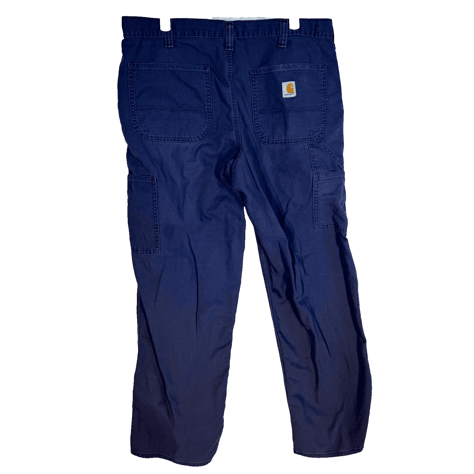 Carhartt Carpenter Pants 34x28 Navy Dungaree Fit Work Utility Mens - Thumbnail 2