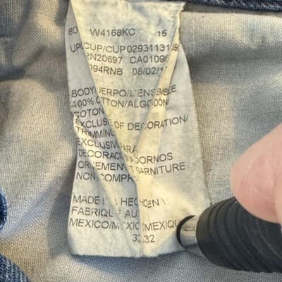 Dickies Carpenter Jeans Mens 32x32 Denim Workwear Utility Relaxed Fit Straight - Thumbnail 4