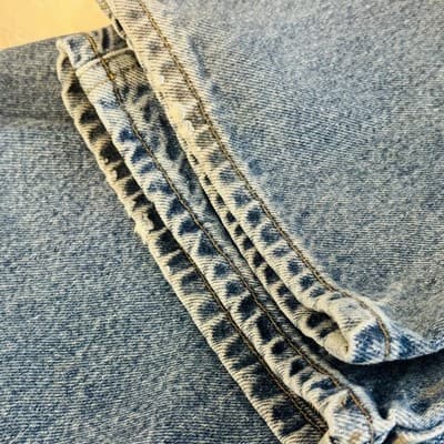 Vintage Carhartt B17 DST Jeans Mens 48x30 (50x30) Blue Relaxed Tapered Denim - Thumbnail 7