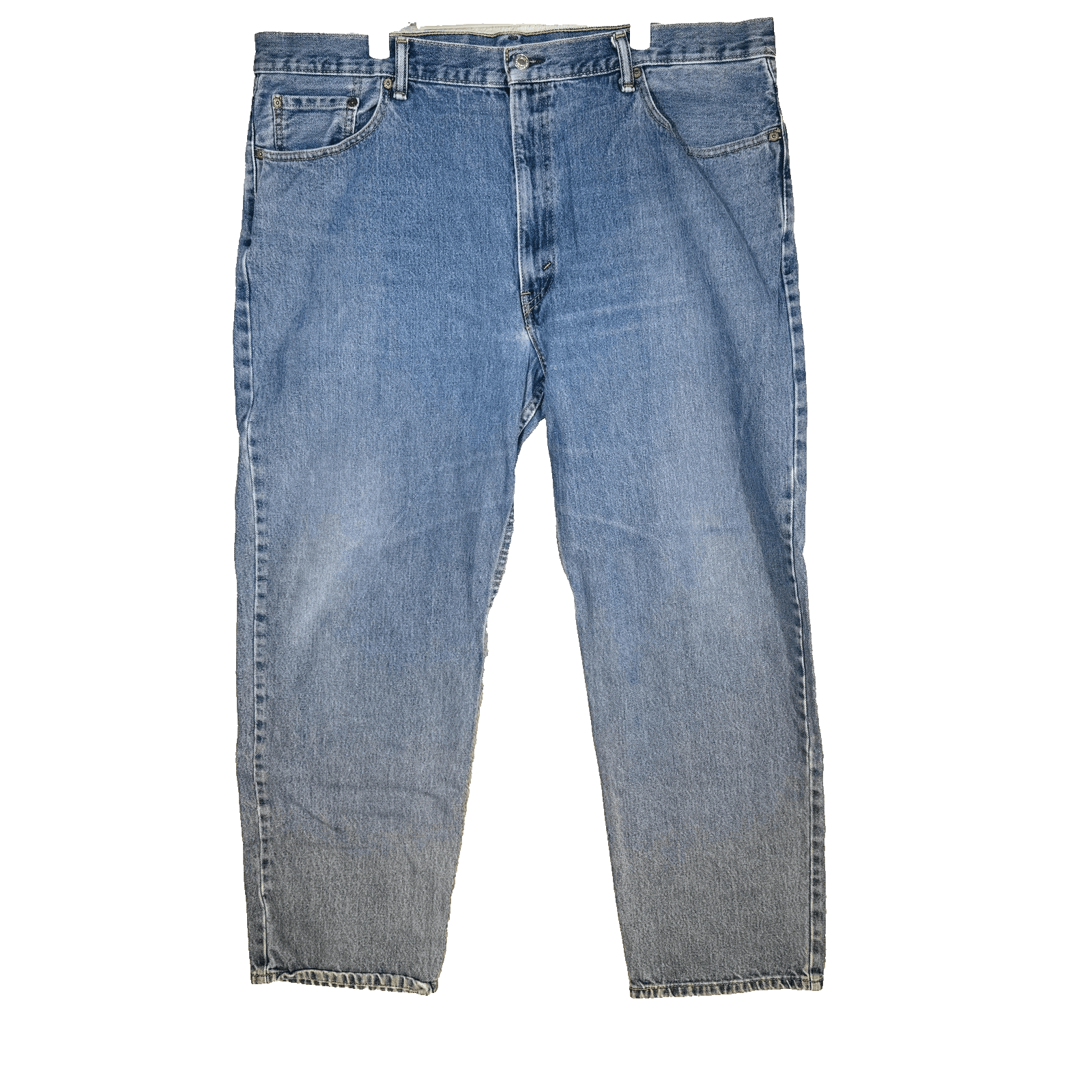 Levis 550 Jeans Mens 43x31 (44x32) Blue Medium Wash Relaxed Tapered Denim - Thumbnail 2