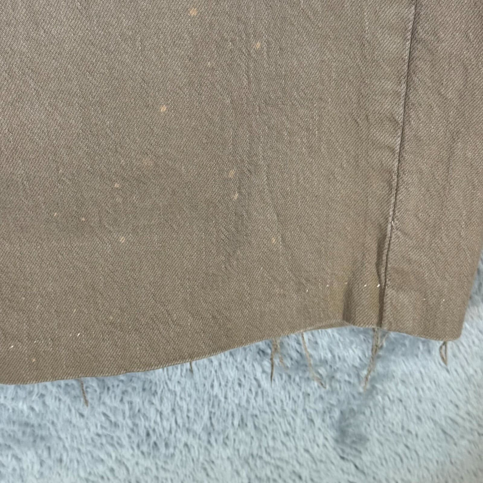 Levi's 505 Men's Jeans 40x34 Beige Regular Fit Straight Leg Frayed Hem - Thumbnail 4