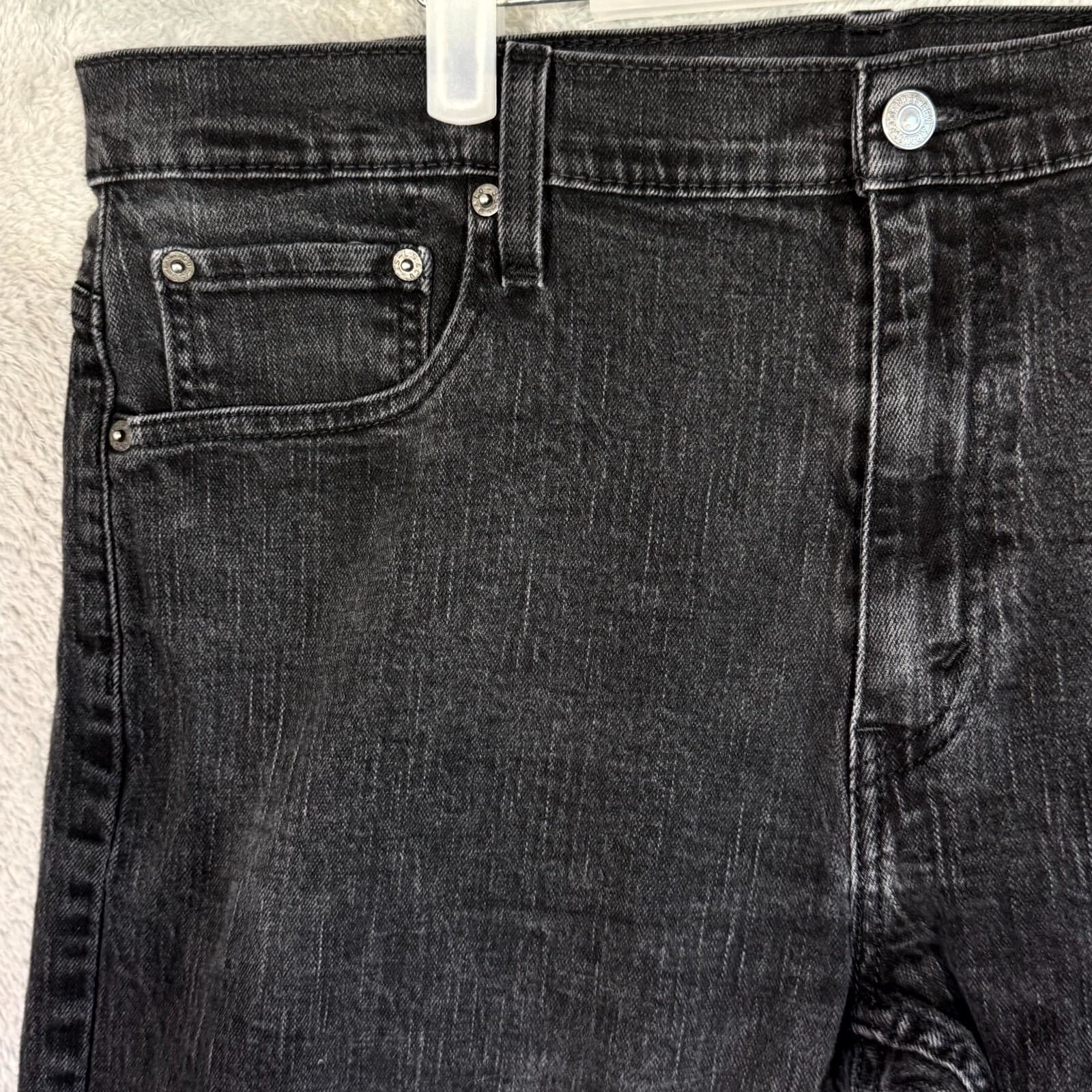 Levi’s 510 Men’s Jeans 33x30 Black Denim Stretch Mid-Rise Straight Leg - Thumbnail 3