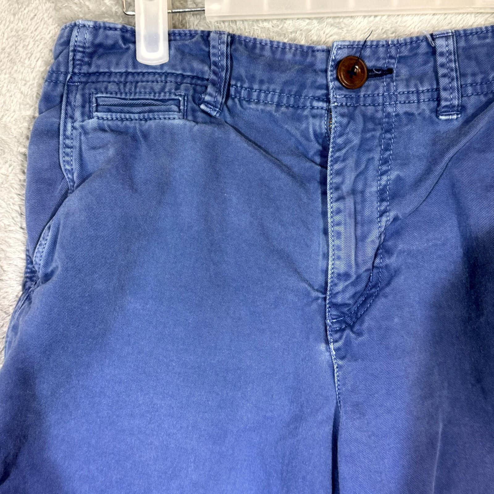 American Eagle Men’s Golf Shorts 30 Blue Cotton Longer Length Casual - Thumbnail 3