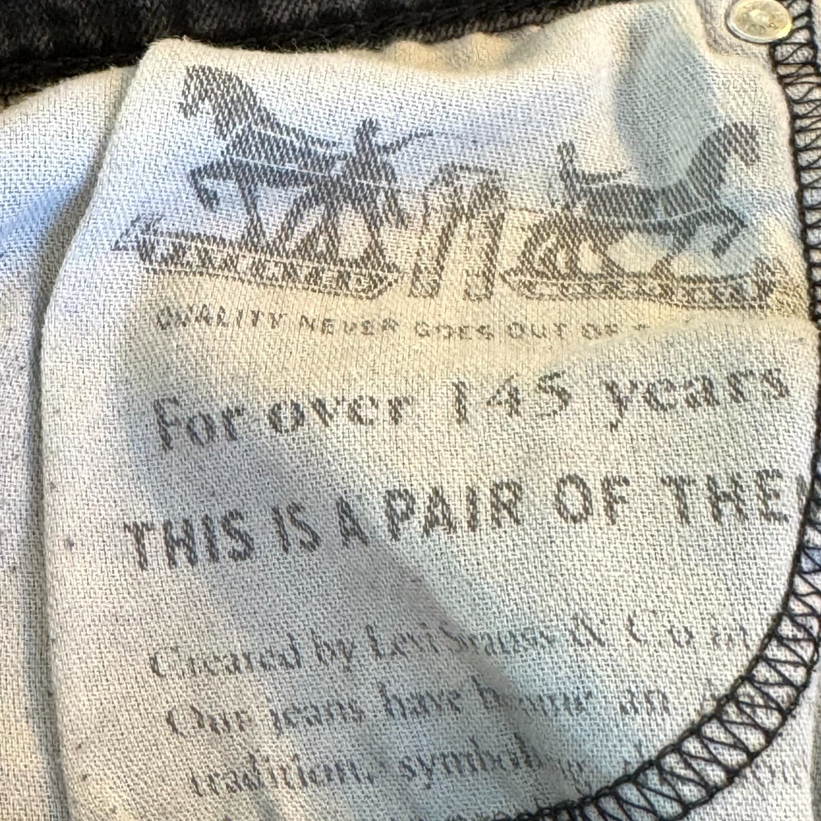 Levi’s 510 Men’s Jeans 33x30 Black Denim Stretch Mid-Rise Straight Leg - Thumbnail 11