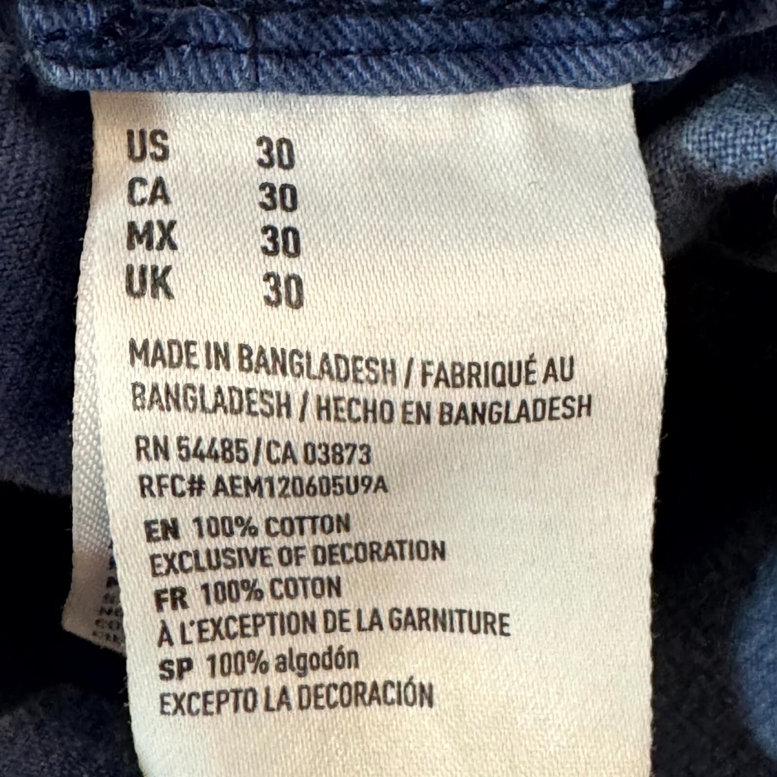 American Eagle Men’s Golf Shorts 30 Blue Cotton Longer Length Casual - Thumbnail 12