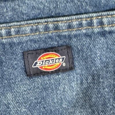 Vintage Dickies Jeans Mens 32x30 Blue Denim Straight Leg Regular Fit 90s - Thumbnail 6