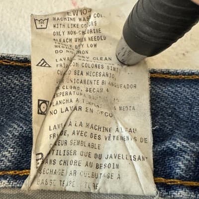 Dickies Jeans Mens 40x30 Blue Straight Fit Denim Cotton Zip Fly Workwear Pants - Thumbnail 7