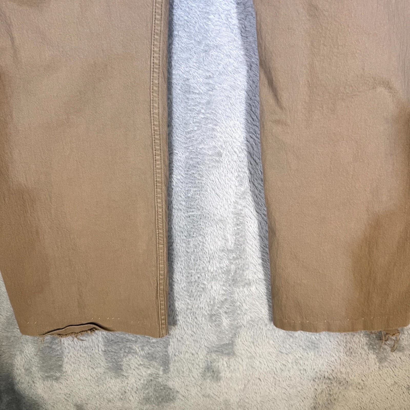 Levi's 505 Men's Jeans 40x34 Beige Regular Fit Straight Leg Frayed Hem - Thumbnail 5